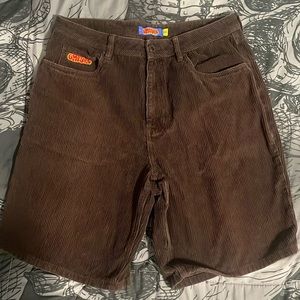 Brown empyre cordoroy shorts